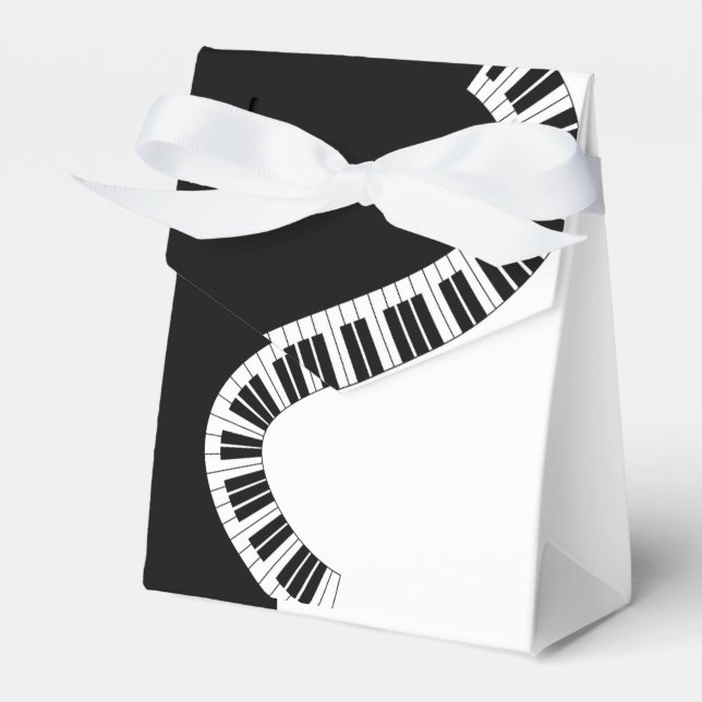 Piano Musical Favor Box (All Over Print) (Front Side)