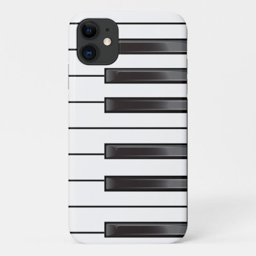 Piano Musical Keys Theme iPhone 11 Case