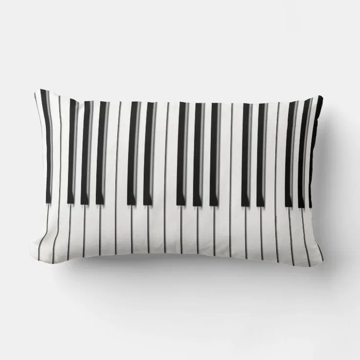 Piano musical lumbar pillow Zazzle