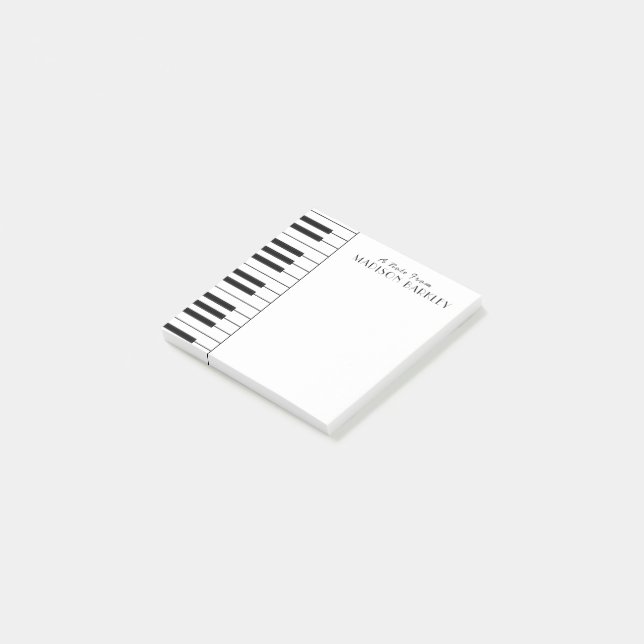 Piano Musician Band Teacher Notes (Angled)