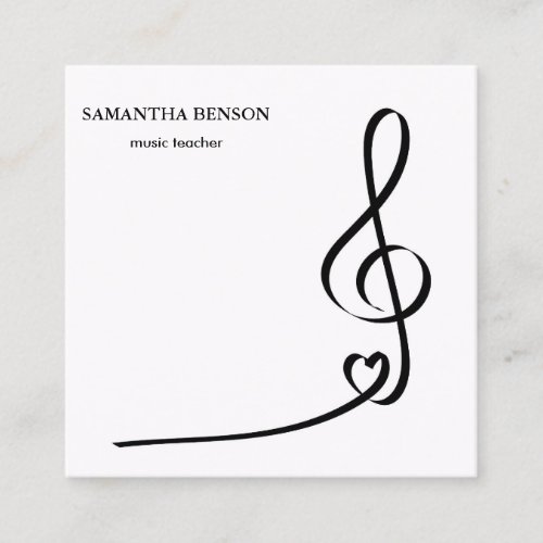 Piano Musician Business card with Music Note