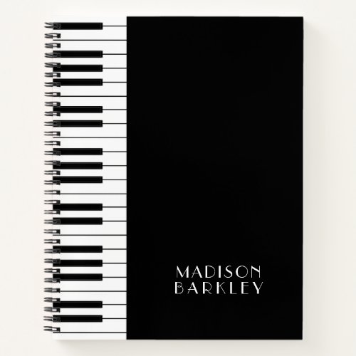 Piano Musician Music Teacher Notebook