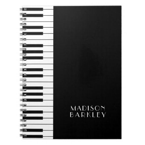 Piano Musician Music Teacher Notebook