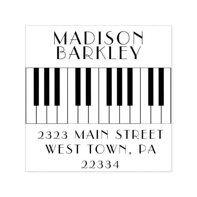 Piano Musician Music Teacher Self-inking Stamp (Design)