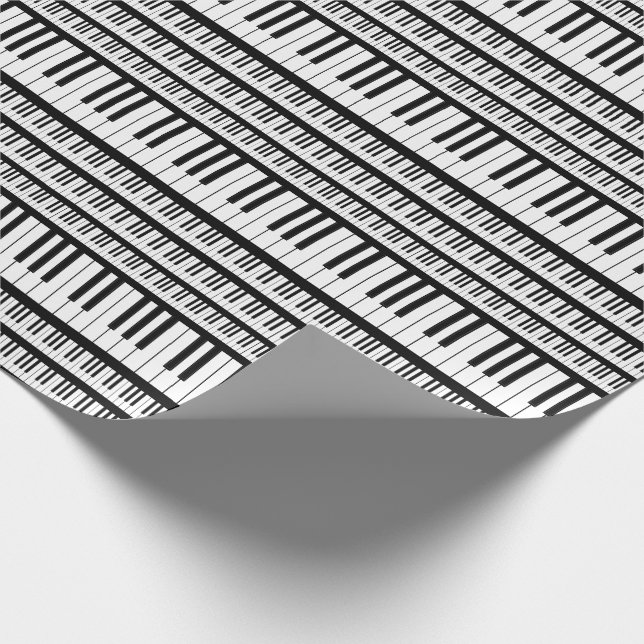 Piano Musician Music Teacher Wrapping Paper (Corner)