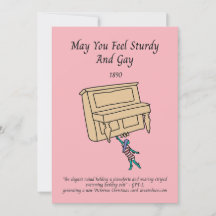 Piano Niaid AI-Generated Victorian Holiday Card