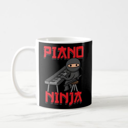 Piano Ninja Keyboard Player Pianist Coffee Mug