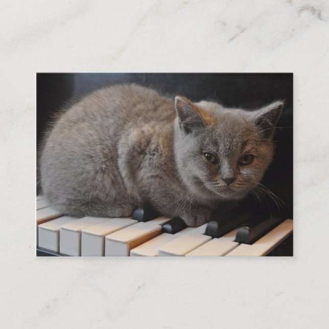 Piano or Music Lesson Business Card (Front)