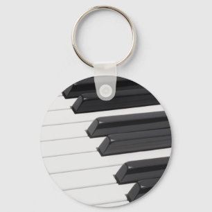 Piano or Organ Keyboard Keys Keychain