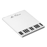 Piano Personalized Notepad at Zazzle