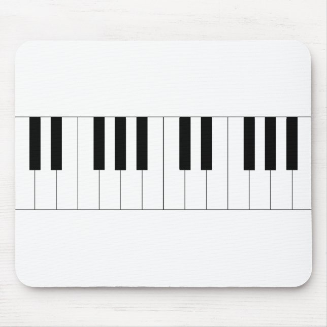 piano, piano keys mouse pad (Front)