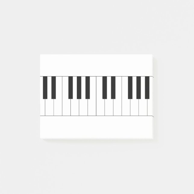piano, piano keys post-it notes (Front)