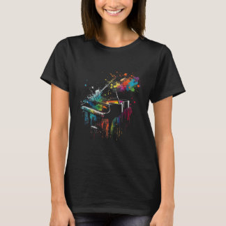 Piano Piano Splash Art Jazz Composer Keyboard Pian T-Shirt
