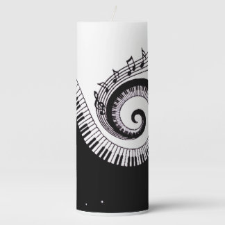 Piano Pillar Candle
