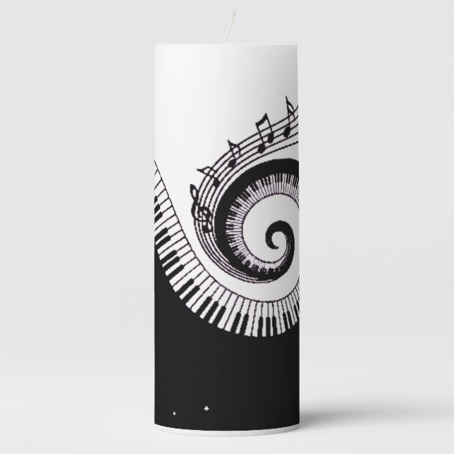Piano Pillar Candle (Front)