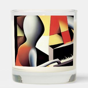 Piano Player - Airbrush Art Scented Candle