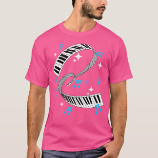 Piano Player Gift Shirt Piano Keys Keyboard Music