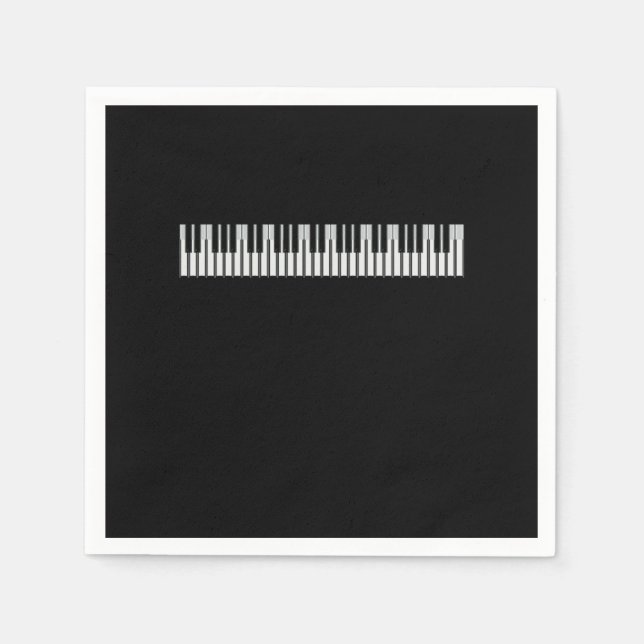Piano Player Grand Piano Keyboards Musician Gift Napkins (Front)