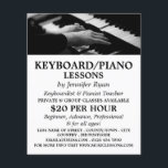Piano Player, Keyboard, Piano Lessons Flyer<br><div class="desc">Piano Player,  Keyboard,  Piano Lessons Advertising Flyers By The Business Card Store.</div>