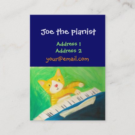 Piano Player, Music Lover Business Card