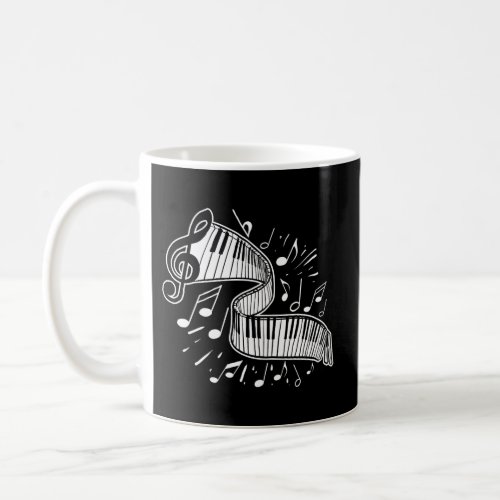 Piano Player Music Notes Pianist Coffee Mug