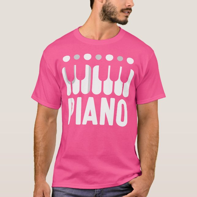 Piano Player Music Pianos Instrument T-Shirt (Front)