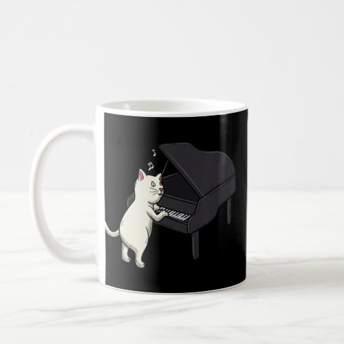 Piano Player Musician Composer Treble Cat Whispere Coffee Mug