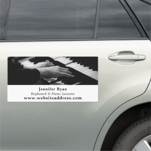 Piano Player Musician Music Industry Car Magnet