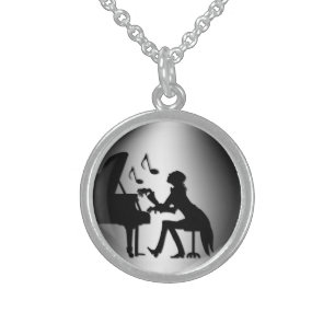 Piano Player Necklace
