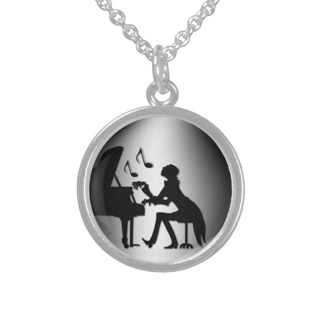 Piano Player Necklace (Front)