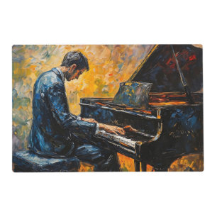 Piano Player - Oil Painting Placemat