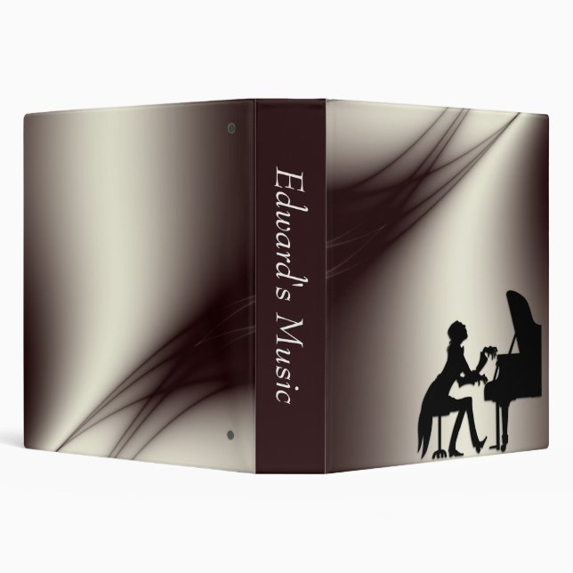 Piano Player Personal Music Binder (Background)