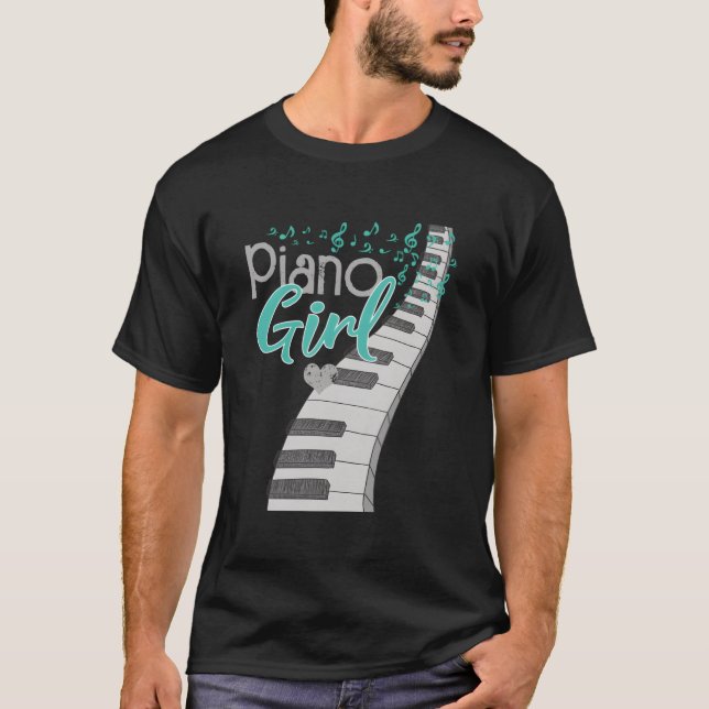 Piano Player Pianist Piano Music T-Shirt (Front)