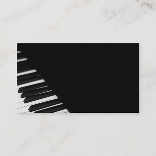 Customizable Piano Player/ Piano Tuner Business Card Templates