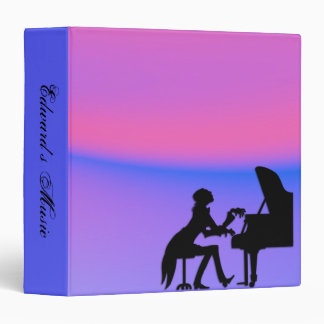 Piano Player Purple Personal Music Binder