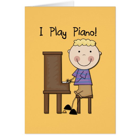 Piano Player Tshirts and Gifts Cards (Front)