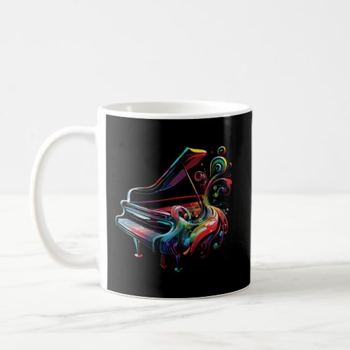 Piano Players Beautiful Colorful Piano Coffee Mug