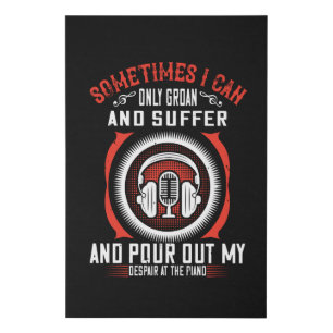 Piano - Pour Out My Despair At Piano Faux Canvas Print