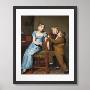 Piano Practice Interrupted Framed Art