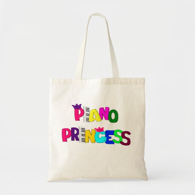 Piano Princess Tote Bag (Front)