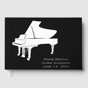 Piano Recital Foil Guestbook