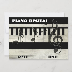 Piano Recital Invitation