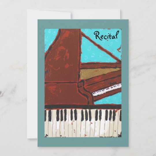 Piano Recital invitation | Zazzle.com