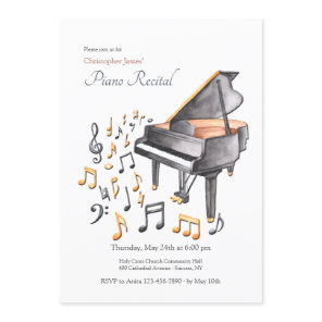Piano Recital Invitation