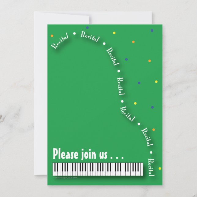 Piano Recital Invitation (Front)