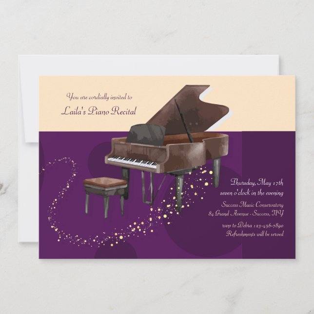 Piano Recital Invitation (Front)