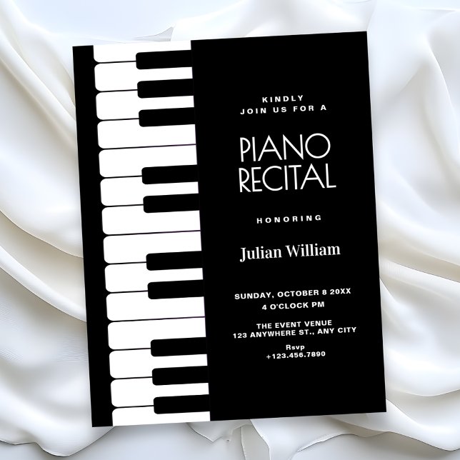 Piano recital  invitation (Creator Uploaded)