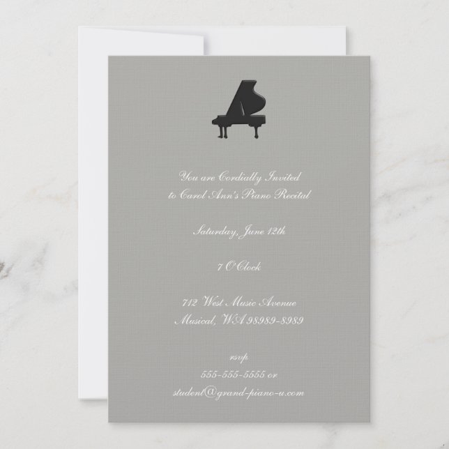 Piano Recital Invitation (Front)
