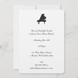 Piano Recital Invitation