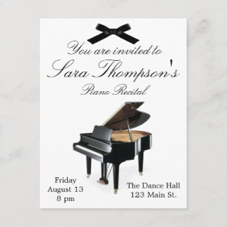 Piano Recital Invitation
